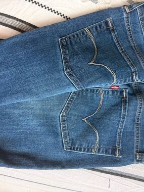 Levi's Women's Straight Leg Dark Blue Denim Jeans